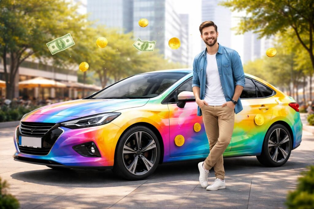 découvrez comment gagner facilement de l'argent grâce à la publicité sur voiture rémunérée. transformez votre véhicule en source de revenu passif sans efforts.