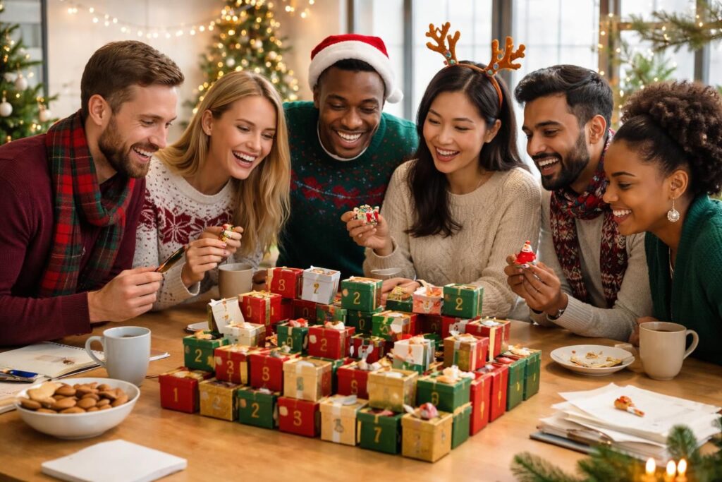 découvrez notre calendrier de l'avent entre collègues pour renforcer l'esprit d'équipe et partager des moments de convivialité tout au long du mois de décembre.